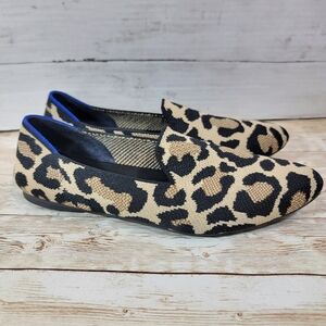 Rothy's The Almond Loafer shoes in the Desert Cat print W US 8.5